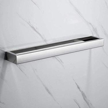 Imagem de Melairy Toalheiro de aço inoxidável 304 de 30 cm, autoadesivo, acabamento cromado, toalheiro, suporte de toalha de banheiro sem perfuração