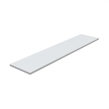 Imagem de Prateleira Branca 90x15 Com Suporte Invisível Mdf Branco Cozinha Quarto Banheiro Sala