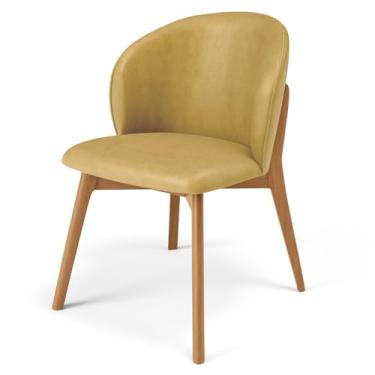 Imagem de Cadeira de Jantar e Estar Living Estofada Mia L02 Couríssimo Fendi - Lyam Decor