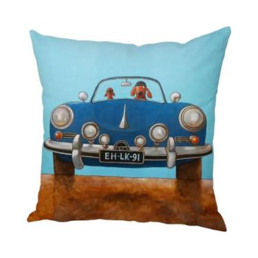 Imagem de Capa De Almofada Colorida Com Estampa De Cachorro De Desenho Animado P