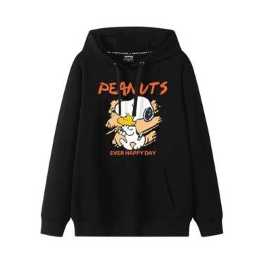 Imagem de Moletom Feminino Com Capuz De Veludo Estilo Universitário Japonês Snoo