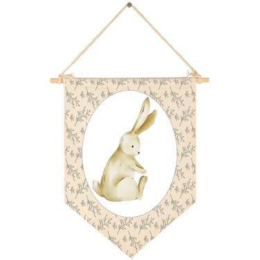 Imagem de Quarto de bebê acima do berço, decoração de porta de sala de leitura, bebê, chuveiro, aniversário, Páscoa, presente de Natal para menino, menina, adolescente, bandeira pendurada, bandeira, flâmula