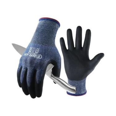 Imagem de Luvas De Nitrilo Revestidas Com Espuma, Resistentes a Cortes Nível 5, 
