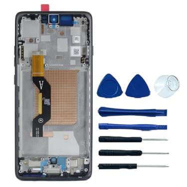 Imagem de Ygpmoiki Painel de tela LCD sensível ao toque digitalizador com moldura preta de substituição para Motorola Moto Edge 2025 XT2519 XT2519-1 XT2519-2 6,7 polegadas