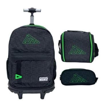 Imagem de Kit Mochila De Rodinha + Lancheira + Estojo Loud 50242-Masculino