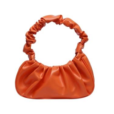 Imagem de Pequena bolsa tiracolo para celular feminina mini bolsa transversal, Laranja, Tendência