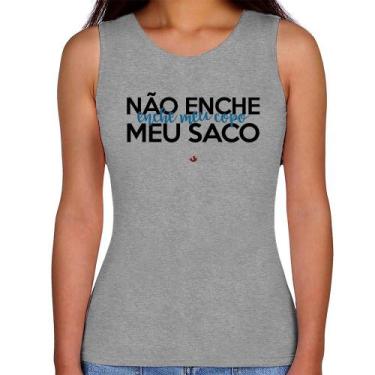 Imagem de Regata Feminina Não enche meu saco, enche meu copo - Foca na Moda, Cin