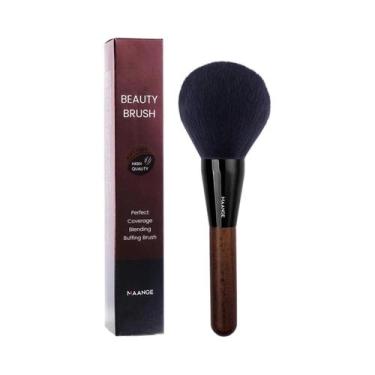 Imagem de Pincel Profissional Grande E Macio MAANGE Para Blush E Esfumar Maquiag