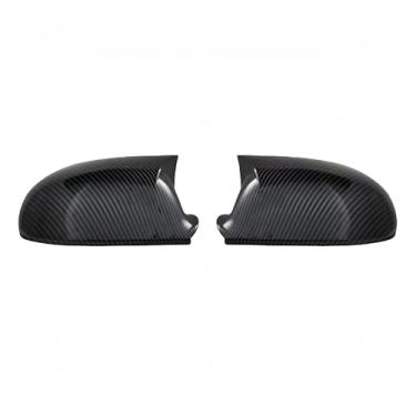 Imagem de Capa De Espelho Lateral Do Carro Preto Brilhante/Carbono Chifre De Touro Espelho Retrovisor Capa Protetora Compatível Com VW Golf5 MK5 GTI/Jetta5/Passat B6(Carbon)