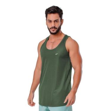 Imagem de Camiseta Regata Plus Size Machão Elite Dry Fit Anti Suor, Verde, EG1