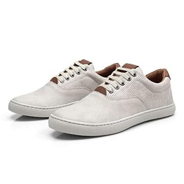 Imagem de Sapatênis Casual Basico Masculino com Cadarço Perfuros e Sola Reforçada