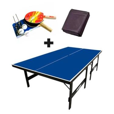Imagem de MESA DE PING PONG MDP 15mm Olimpic 1013 + KIT Suporte, Rede, Bolinhas 