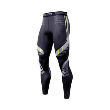Imagem de Calças De Compressão Masculinas Casuais Skinny Para Treino E Esportes 
