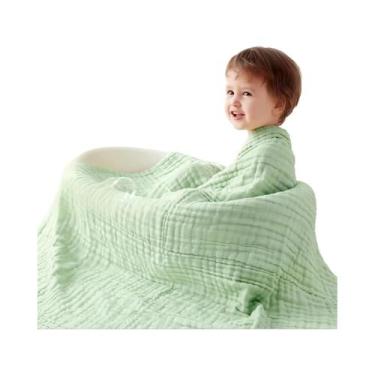 Imagem de Toalha De Banho Para Bebê Recém-Nascido Envolvente Muslin Cobertores 9