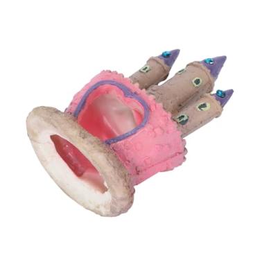 Imagem de Didiseaon Castelo de paisagismo de aquário decoração de castelo de peixe caverna escondida modelo de desenho animado