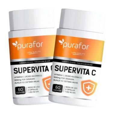 Imagem de 2 Supervita C Purafor – Vitamina C 1000 mg – 60 cápsulas