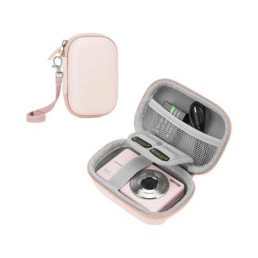 Imagem de Estojo De Viagem Rosa Para Câmeras Digitais Samsung, Canon, Sony, Niko