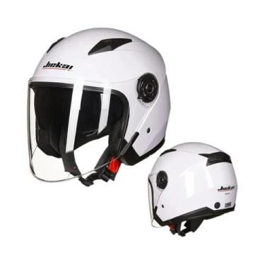 Imagem de Capacete De Motocicleta Unissex Com Lente Dupla Semi-Coberta JIEKAI-51