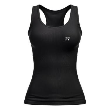 Imagem de Regata Feminina Nadador Academia Fitness 100% Algodão 77 - Sete Sete E