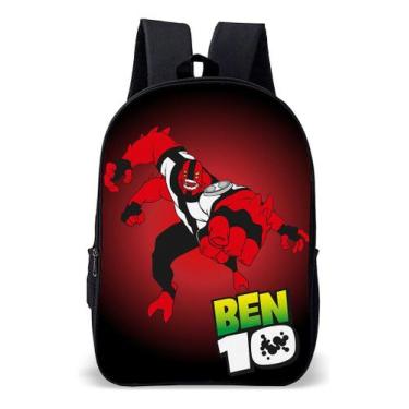 Imagem de Mochila Infantil Escolar Simples Tema Relogio Alien 10 Ben Lançamento 