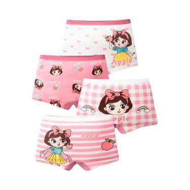 Imagem de Roupa Íntima De Algodão Para Meninas, Cuecas Com Estampa Fofa, Cuecas 