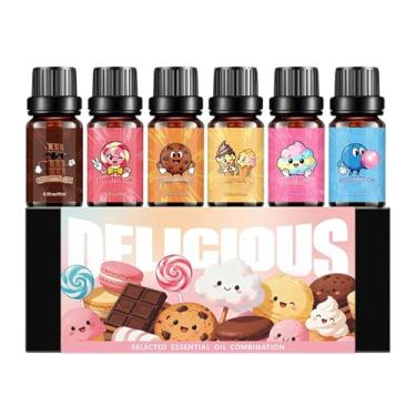 Imagem de Óleo difusor - Conjunto de aromas de doces, óleos perfumados - para homens, mulheres, pele, quarto, casa, namoro, festa, sabonete, banho, bola