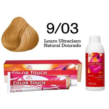 Imagem de Tonalizante Color Touch 9.03 Louro Ultraclaro Natural Dourado e Ox Wel