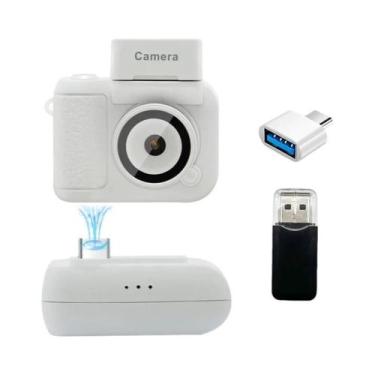 Imagem de Câmera Mini Portátil Para Crianças 1080P HD Retro Ultra Compacta Com T