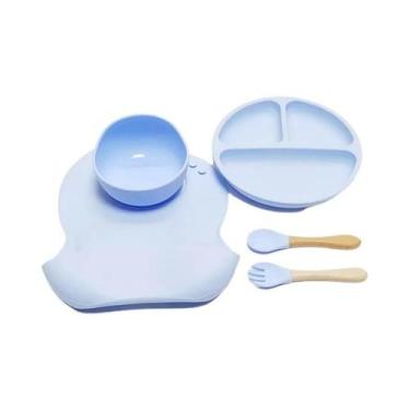 Imagem de Conjunto De Pratos De Silicone Para Crianças Com Sucção, Tigela Antide