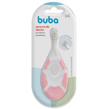 Imagem de Escova Dental de Treinamento Buba Primeiros Dentinhos Rosa