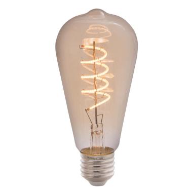 Imagem de Lâmpada LED de Filamento Espiral Tramontina ST64 4 W 2200 K Luz Amarela Âmbar