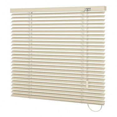 Imagem de Persiana Horizontal Alumínio 25mm Bege - 1,30m X 1,23m Bege
