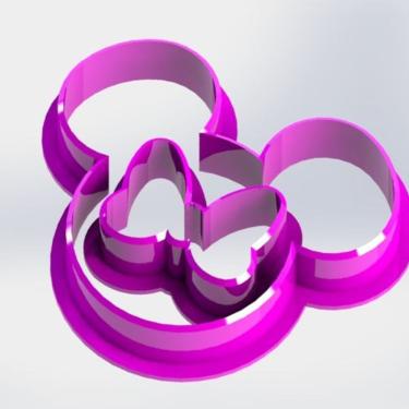 Imagem de Cortador Mickey Minnie Tamanho 9Cm