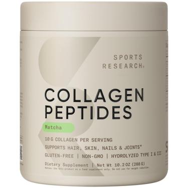 Imagem de Peptídeos de colágeno em pó com chá verde Matcha 300g - Esportes-Unissex