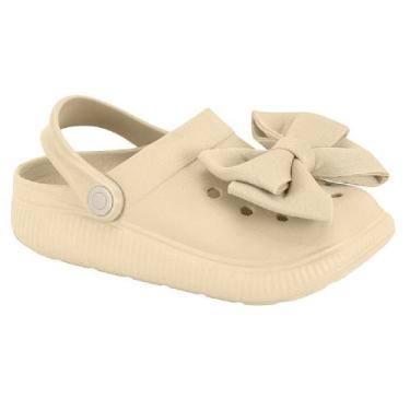 Imagem de Clog molekinha calce fácil ref 2591.101.30598 menina, Creme, 31/32