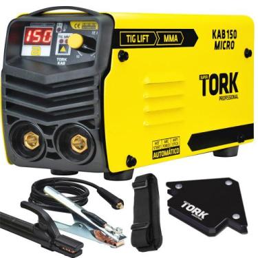 Imagem de Máquina Solda Inversora Kab150 Micro MMA TIG LIFT Eletrodo + Esquadro 