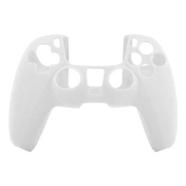 Imagem de Capa Case De Silicone Controle Compatível Ps5 + 4 Par De Grips Borrach