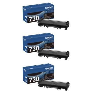 Imagem de Cartucho de Toner Preto Brother TN730 3 Unidades 1200 Páginas