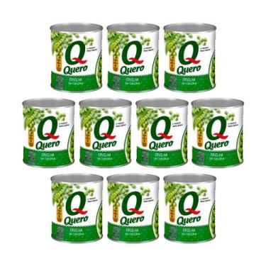 Imagem de Ervilha em Conserva Lata 170g Quero - Kit com 10 Latas