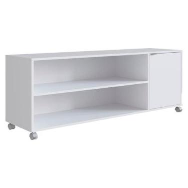 Imagem de Rack Bancada Para TV 55 Pol Rodizio ABS 135 cm B57 NOVAM - Nova Móbile