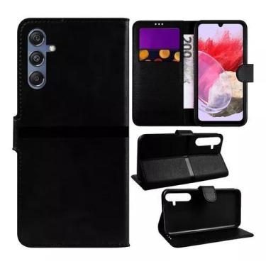 Imagem de Capa Capinha Flip Carteira Para Samsung Galaxy M34 PRETO - MBOX