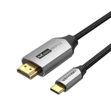 Imagem de Cabo Usb Para Hdmi Adaptador 4k 60hz 1m Tipo-c Monitor Tv - Bbacomerci