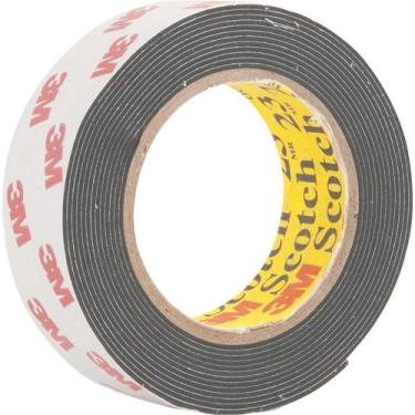 Imagem de Fita Auto Fusão 3m 19 Mm X 2 M Preta Isolante Para Emendas E Terminaçõ