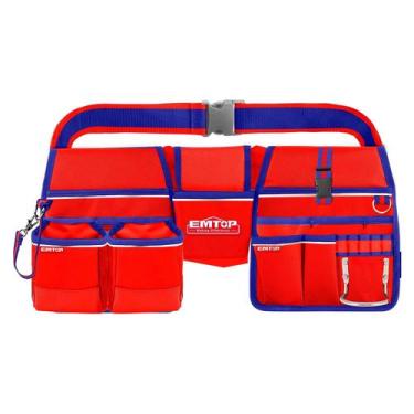 Imagem de Bolsa De Ferramentas Com Cinto 11 Bolsos 1 Suporte Martelo - EMTOP