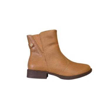 Imagem de Piccadilly Bota Montaria Cano Curto Feminino Ref. 653025 -, Mascavo, 3