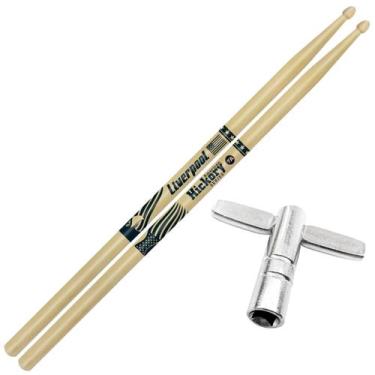Imagem de Baquetas Liverpool 2B 5A 5B 7A American Hickory Series Profissional Ki