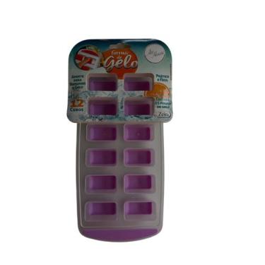 Imagem de Forma de Gelo Funda Rigída 12 cubos Cor: Roxa - ART HOUSE