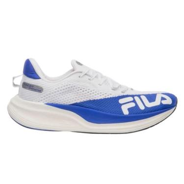 Imagem de Tenis Fila 1323590 Racer Speedzone Masculino, Branco, Azul royal, 39