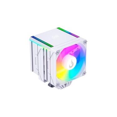 Imagem de Air Cooler Gamer Rise Mode Temp 6 Pro White, ARGB, AMD e Intel, 120mm, Branco - RM-ACT6P-ARGB-W