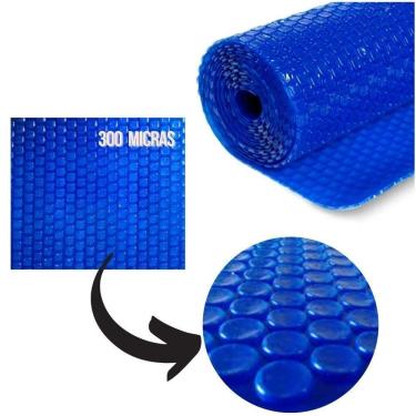 Imagem de Capa Térmica Bolha 300 Micras 08x03 24M2 Tratamento UV Polietileno Sol e Água Piscinas e Acessórios